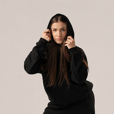 Hoodie - deep black
