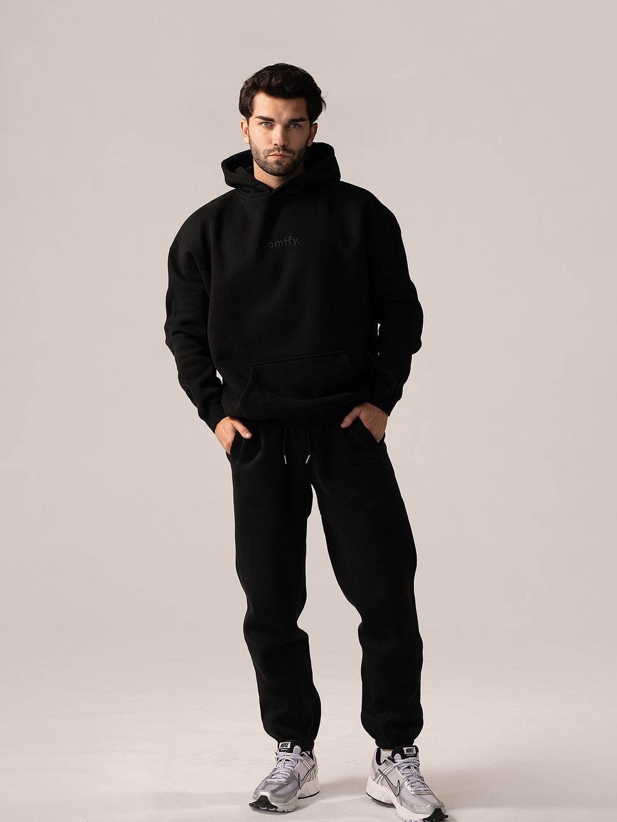 Hoodie - deep black
