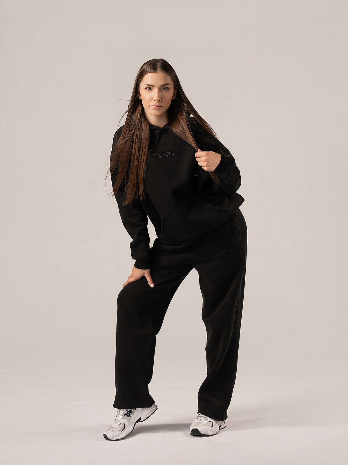 Hoodie - deep black
